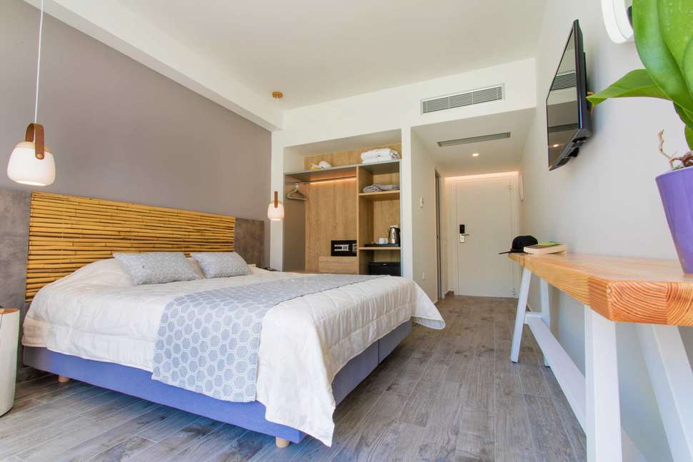 Slaapkamer van White Dreams Resort Faliraki, Griekenland foto 1